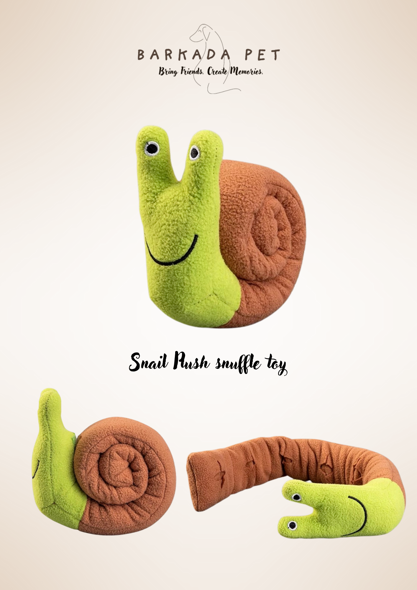 Snail Snuffle toy