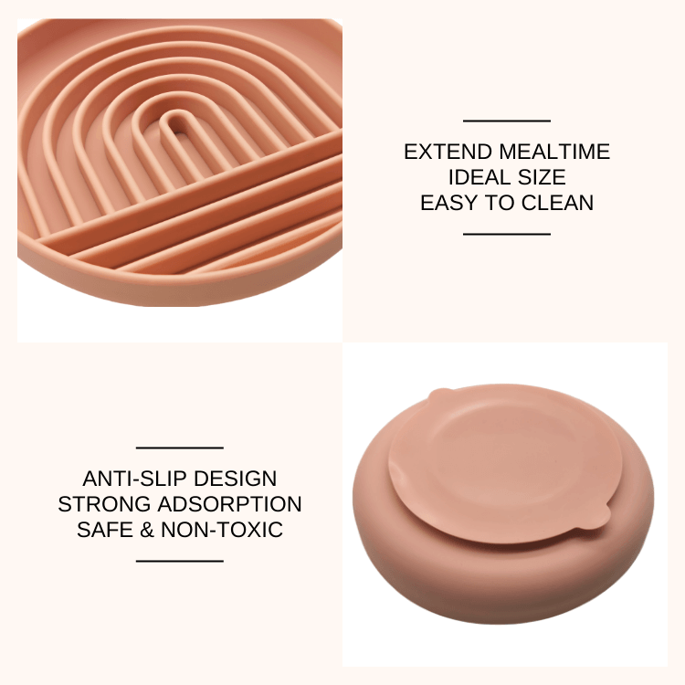 Rainbow Pattern Silicone Slowfeeder