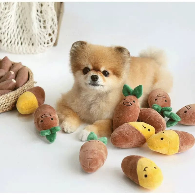 Potato Field 3 in 1 Squeak/ Crinkle/ Enrichment/ Plush toy