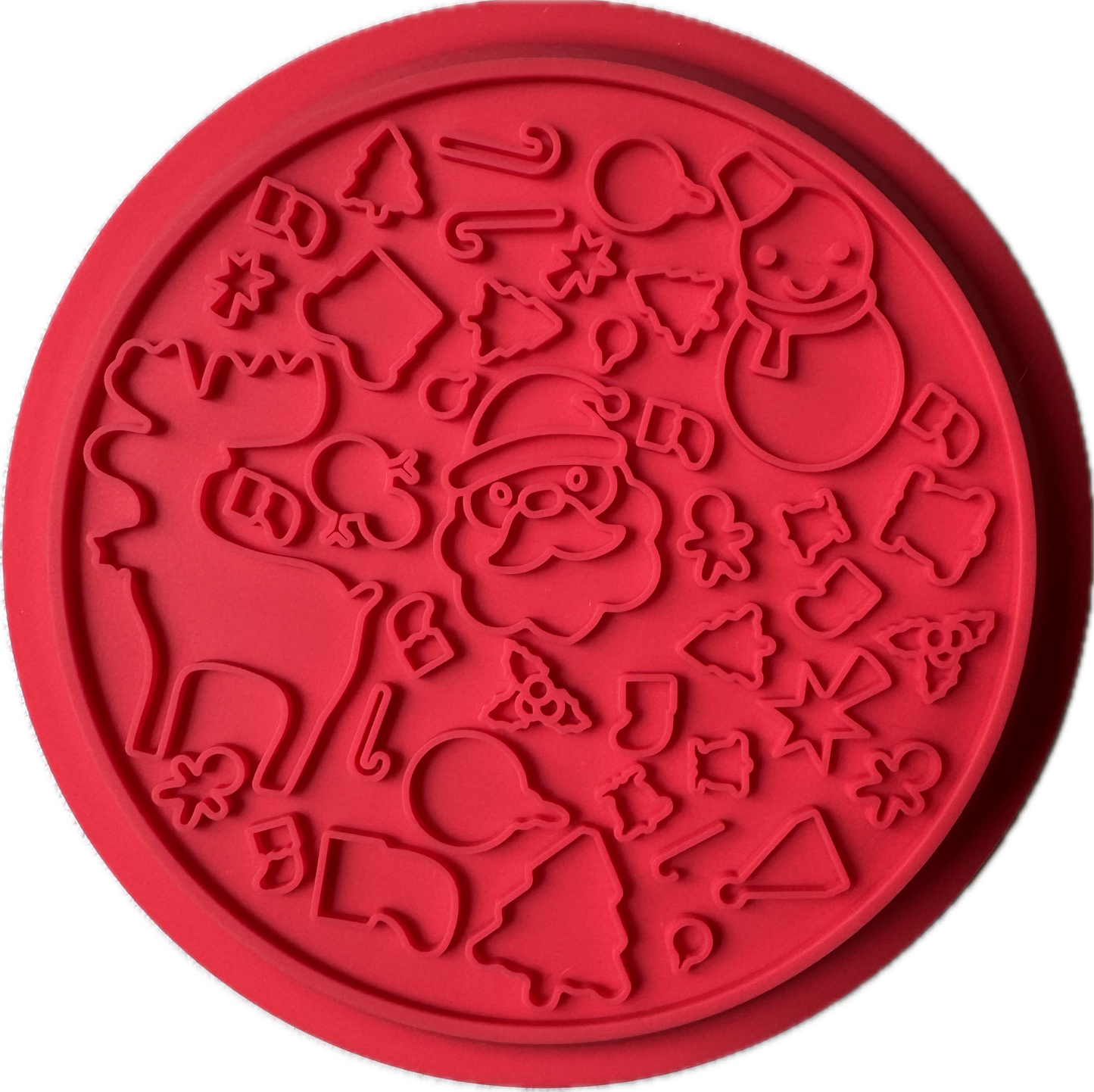 Snowman Dual Slowfeeder/ Lickmat