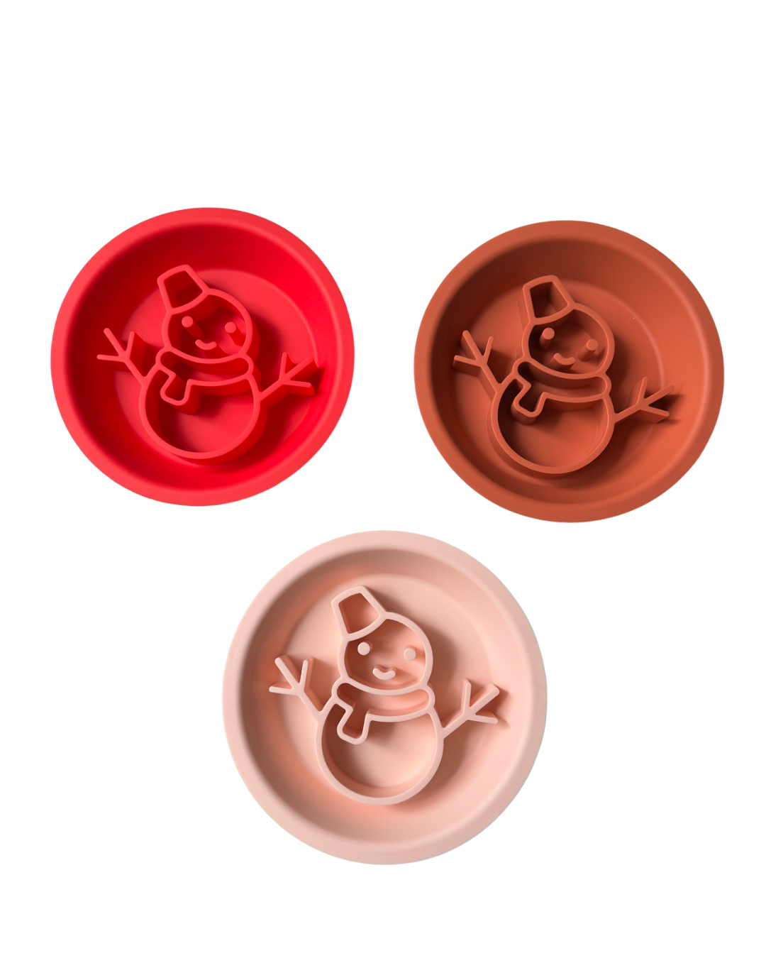 Snowman Dual Slowfeeder/ Lickmat