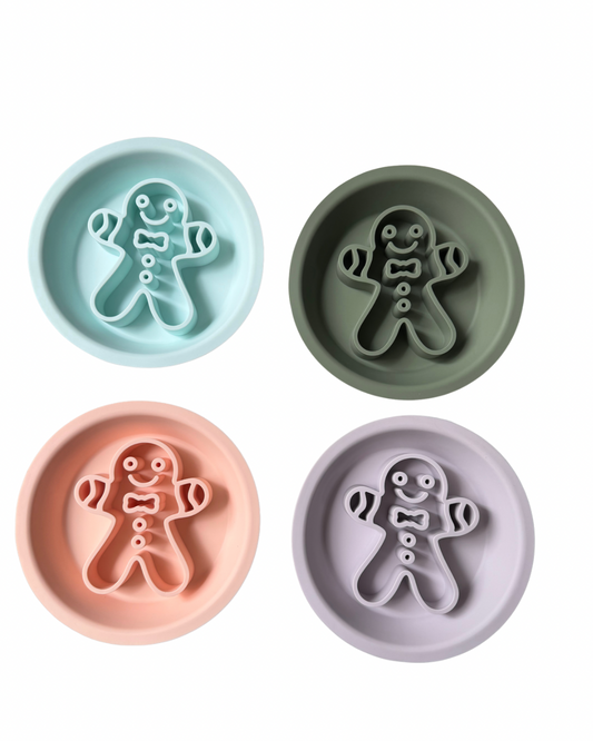 Gingerbread Man Dual Slowfeeder/ Lickmat