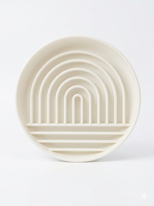 Rainbow Pattern Silicone Slowfeeder