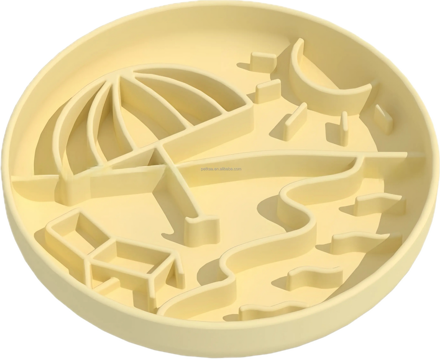 Beach Silicone Slow Feeder Bowl
