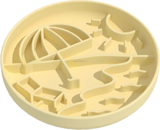 Beach Silicone Slow Feeder Bowl
