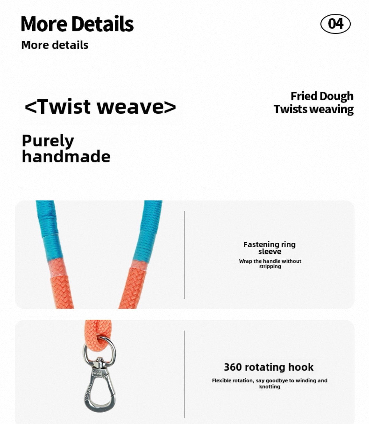 Barkada Twist Stylish Handwoven Leash