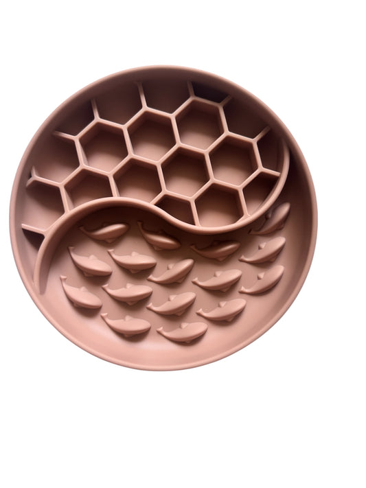 Dual Texture S shape Silicone Slow feeder Lickmat